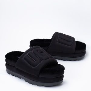 Ugg Women's Maxi Graphic Slide Black Sz 9